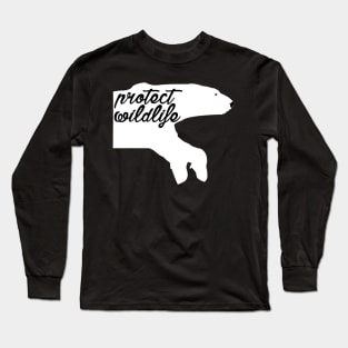 protect wildlife - polar bear Long Sleeve T-Shirt